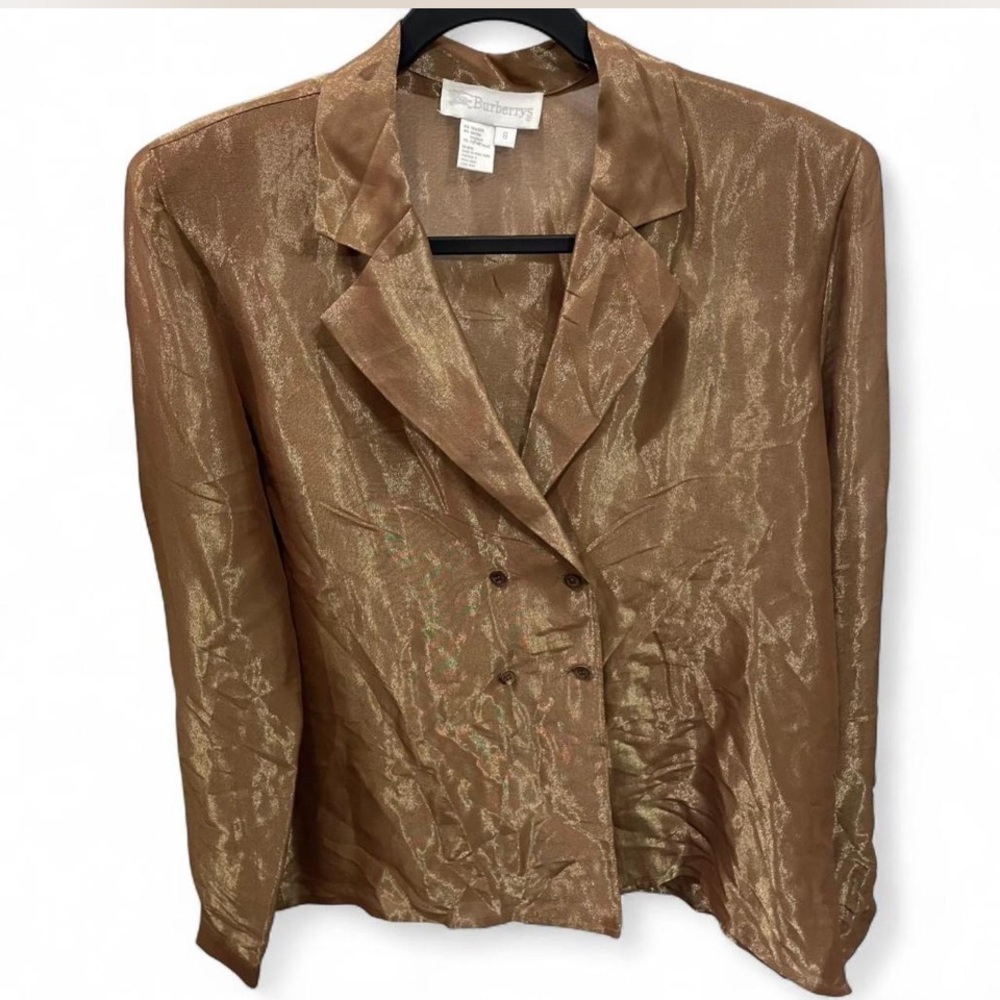 Burberry Women's Shimmering Brown Blazer